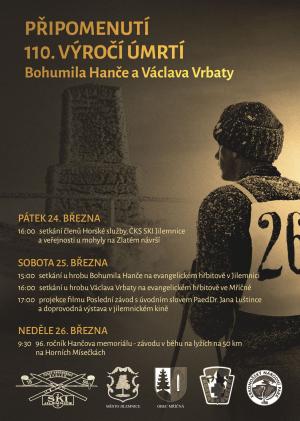 Připomentí 110. výročí úmrtí Bohumila Hanče a Václava Vrbaty 1