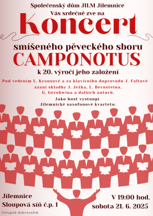 Koncert Smíšeného pěveckého sboru Camponotus k 20. výročí jeho založení 1