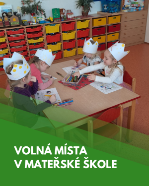 Volná místa v mateřské škole